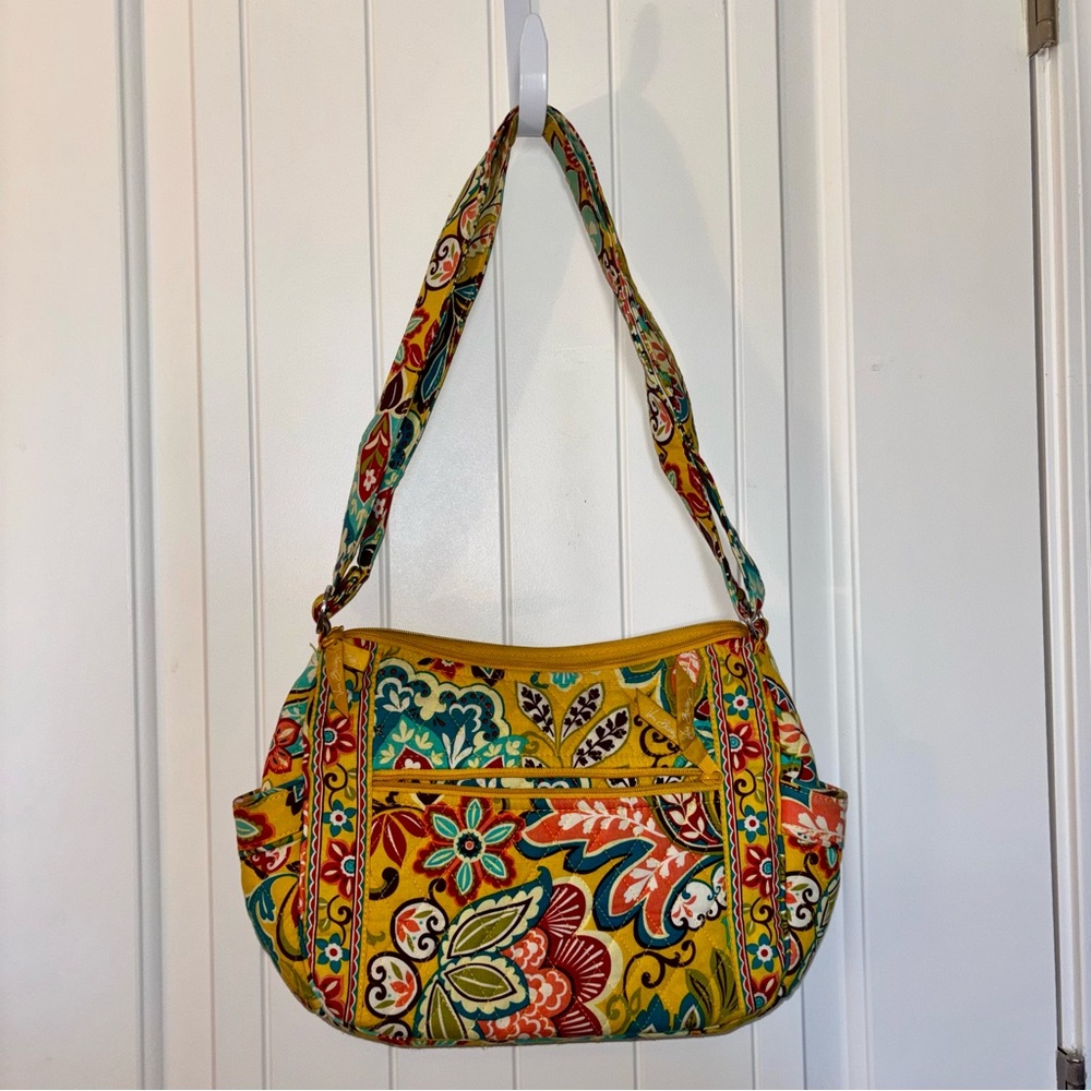 Vera Bradley Yellow Floral Shoulder Bag